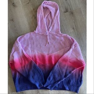 Spiritual Gangster Amar Meshed Up Ombré Cherry Dip Dye Hoodie